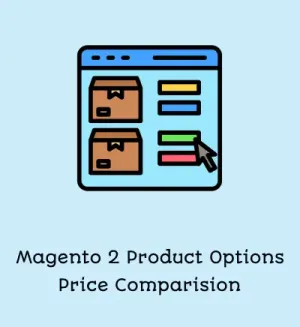 Magento2 Product Options Price Comparision